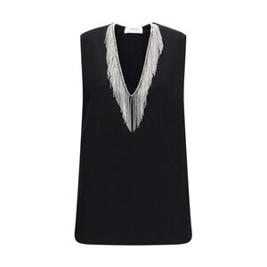 Max Mara Sportmax Women Faglia V-Neck Top With Crystals